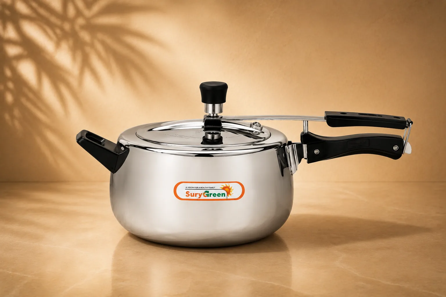 Pressure Cooker 5Ltr — Silver